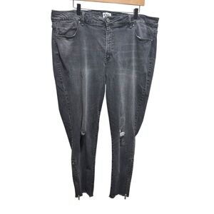 Rebel Wilson x Angels The Icon High Rise Skinny Jeans Distressed Size 22